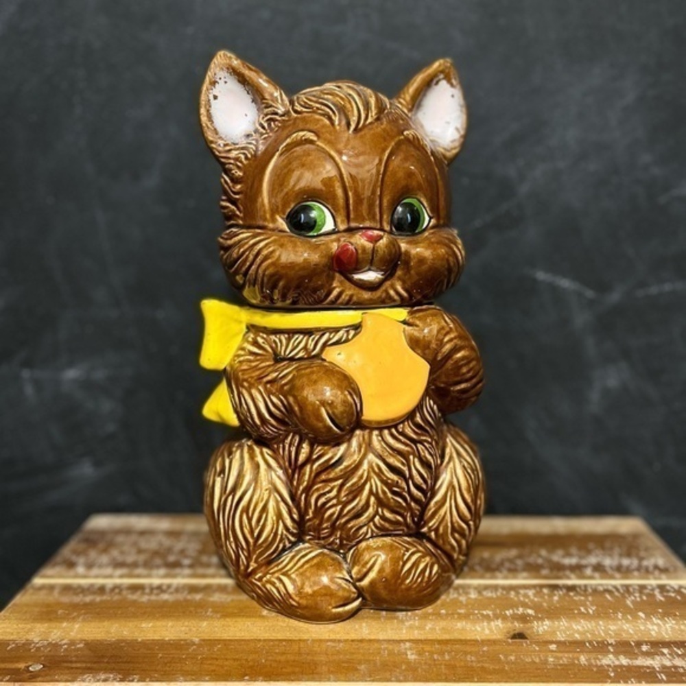 Vintage Enesco Kitty Cat Cookie Jar